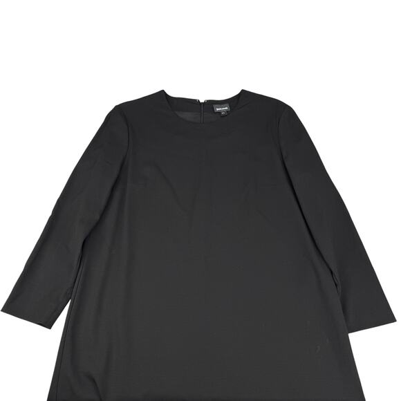 JUST CAVALLI Roberto Cavalli Midi Black Shift Dress W/ Multi Trim Size 8 Wool - Picture 4 of 10